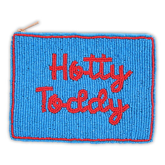 Hand Beaded Coin Pouch - Ole Miss Rebels