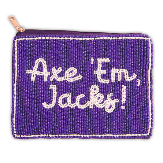 Hand Beaded Coin Pouch - Stephen F Austin Lumberjacks