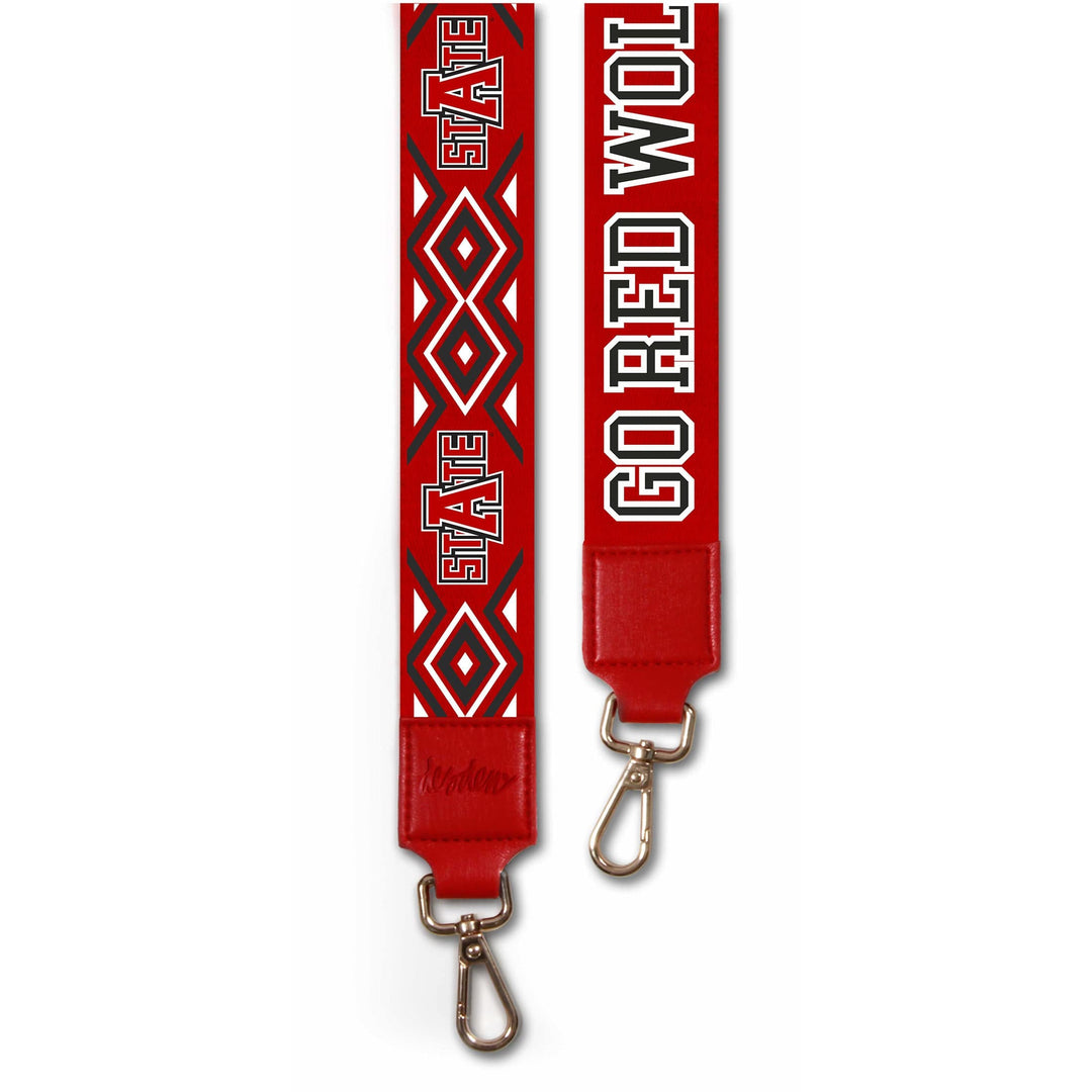 Desden Purse Strap Arkansas State bag strap in Red and Black by Desden