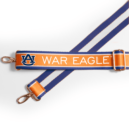 Auburn Tigers officially licensed patterned purse strap by Desden