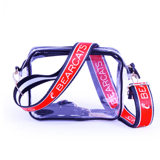 Cincinnati Bearcats Bridget Clear Purse, stadium-approved, officially licensed, by Desden