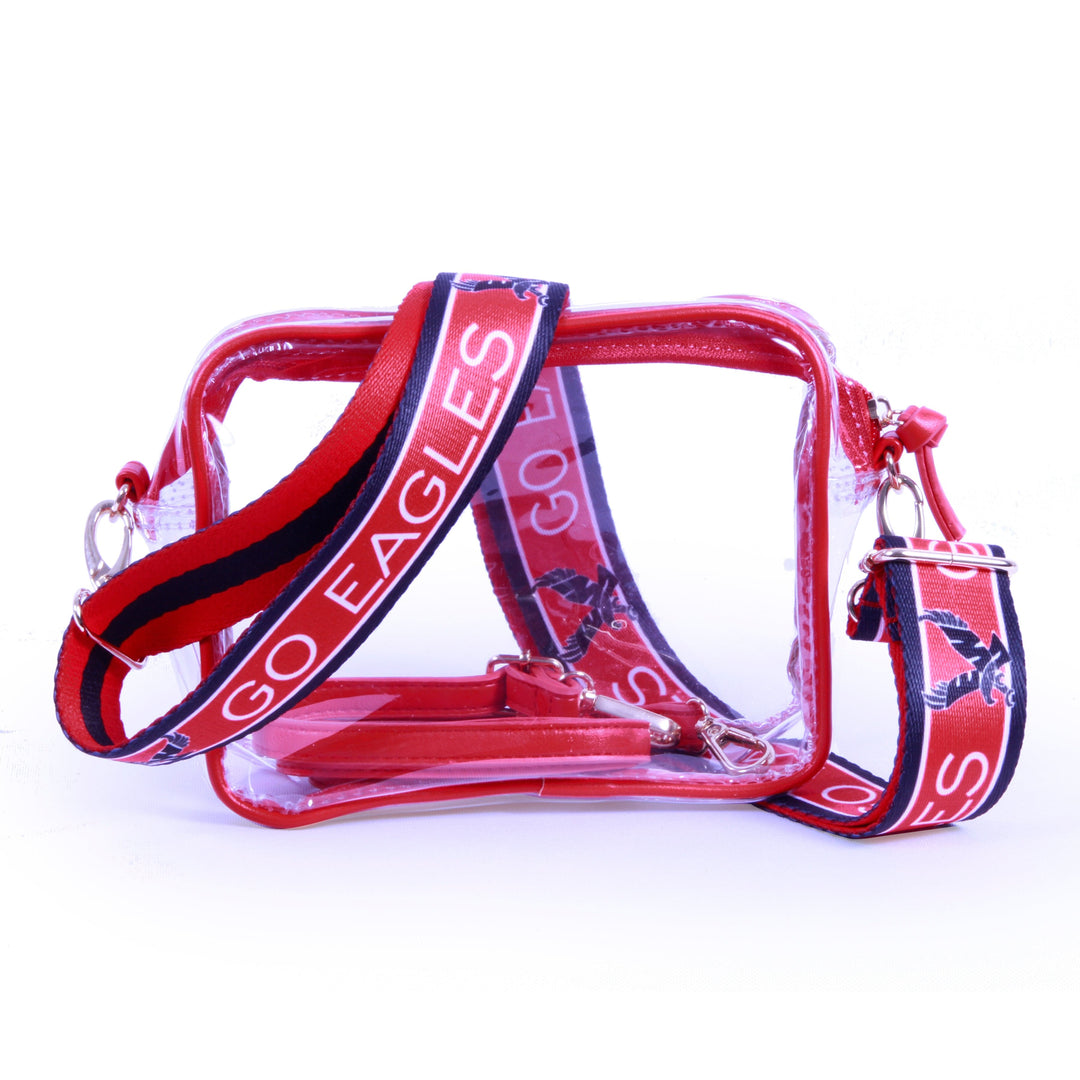 Desden Purse Bridget Clear Purse with Patterned Shoulder Straps - Eastern Washington