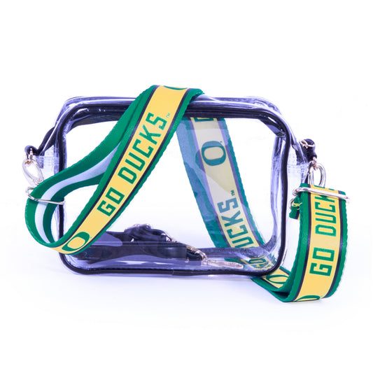 Oregon Bridget Clear Purse, stadium-approved, officially licensed, by Desden