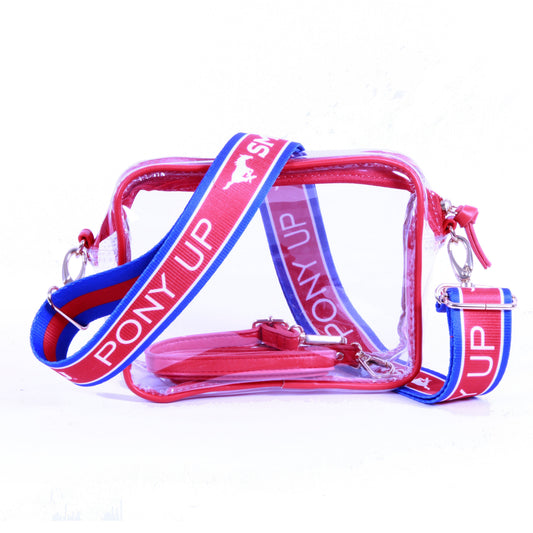 SMU Bridget Clear Purse, stadium-approved, officially licensed, by Desden