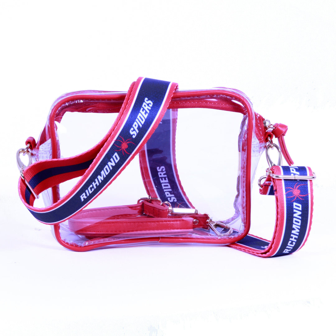 Desden Purse Bridget Clear Purse with Patterned Shoulder Straps - University of Richmond