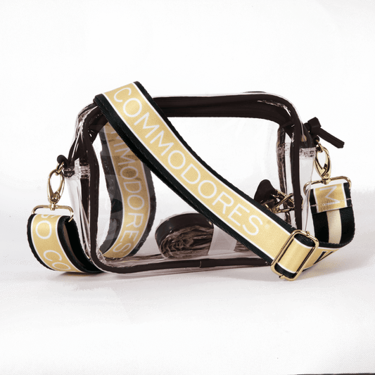 Vanderbilt Bridget Clear Purse, stadium-approved, officially licensed, by Desden