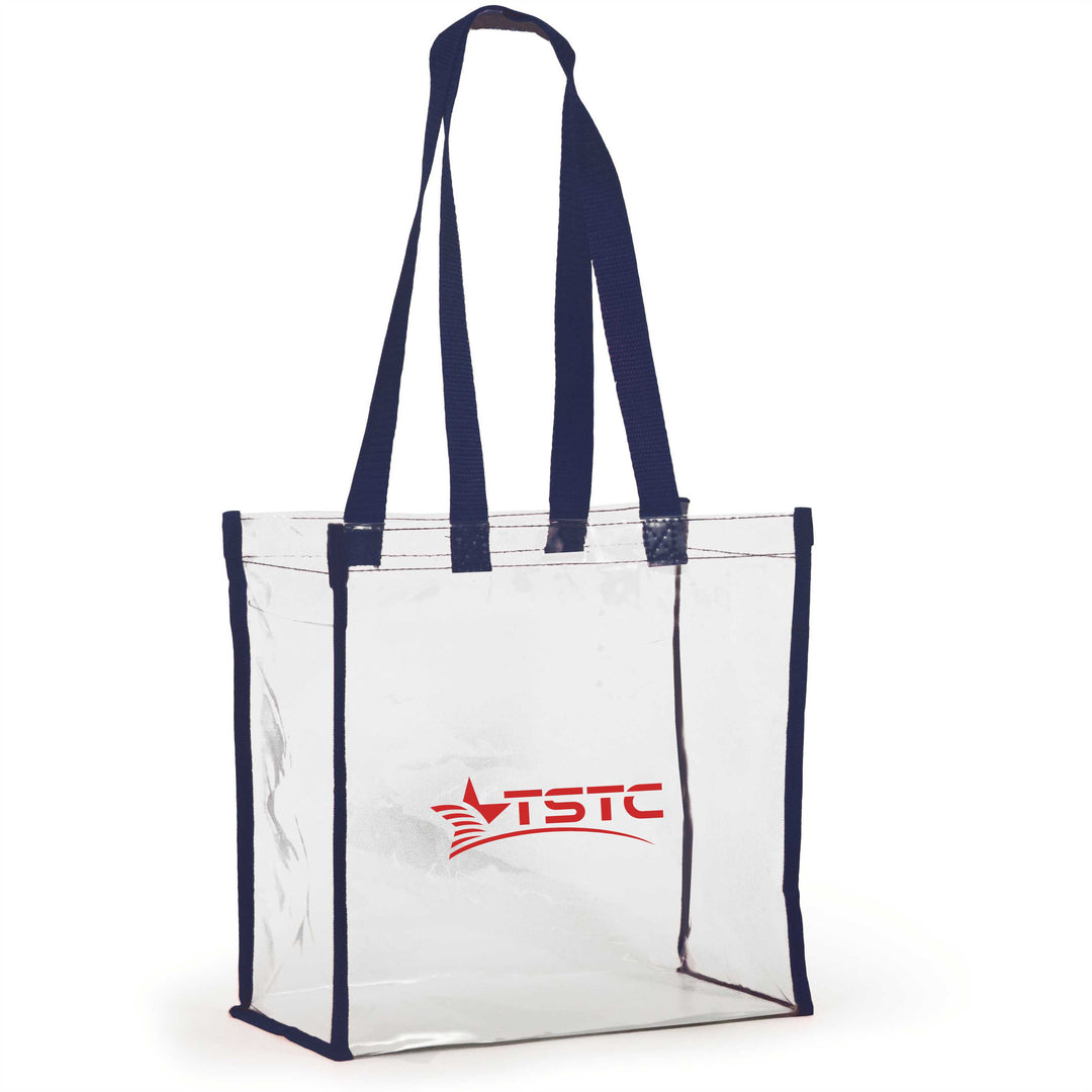 Desden Tote Bag Clear Stadium Tote- Texas State Tech