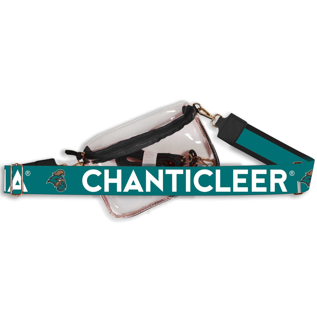 Desden Coastal Carolina Hailey Clear Sling Bag with Logo Strap by Desden