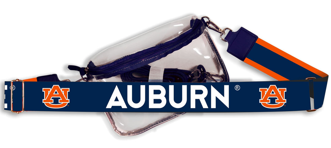 Desden Default Value Auburn Hailey Clear Purse with Logo Strap by Desden