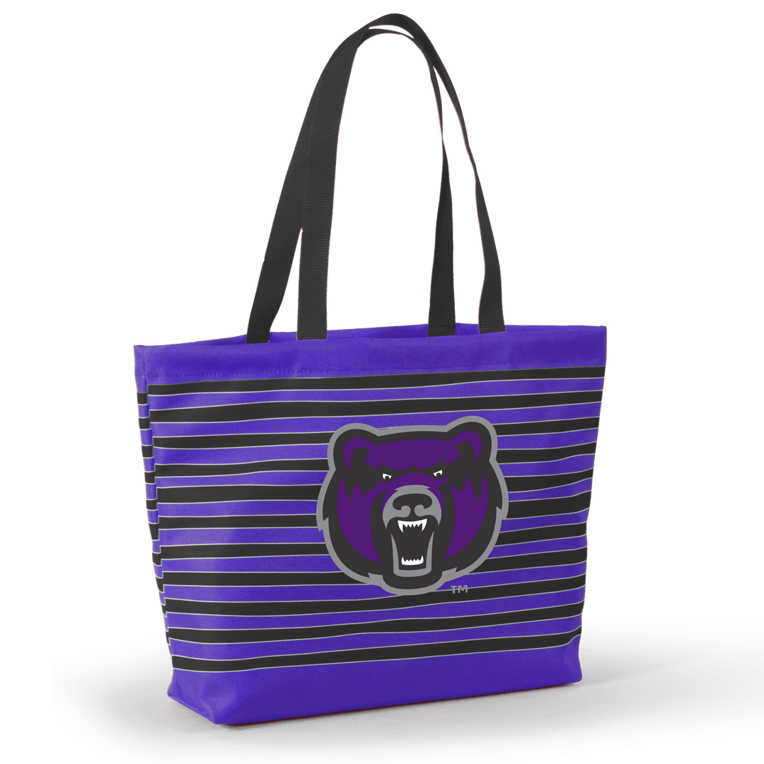 Desden Tote Default Value Central Arkansas Tatum Tote Wavy Striped Tote  by Desden