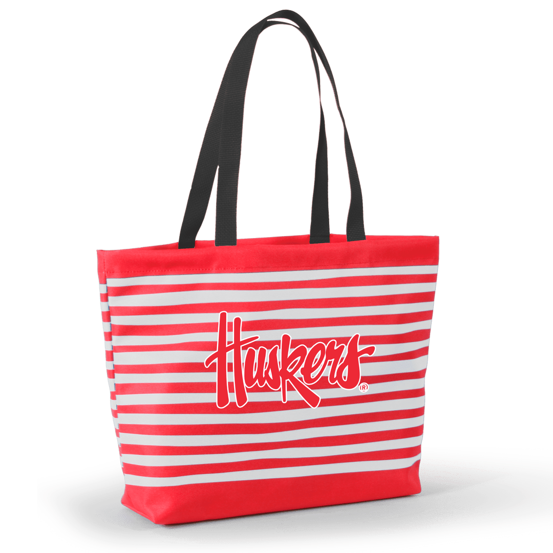 Desden Tote Default Value Nebraska Tatum Tote Wavy Striped Tote  by Desden
