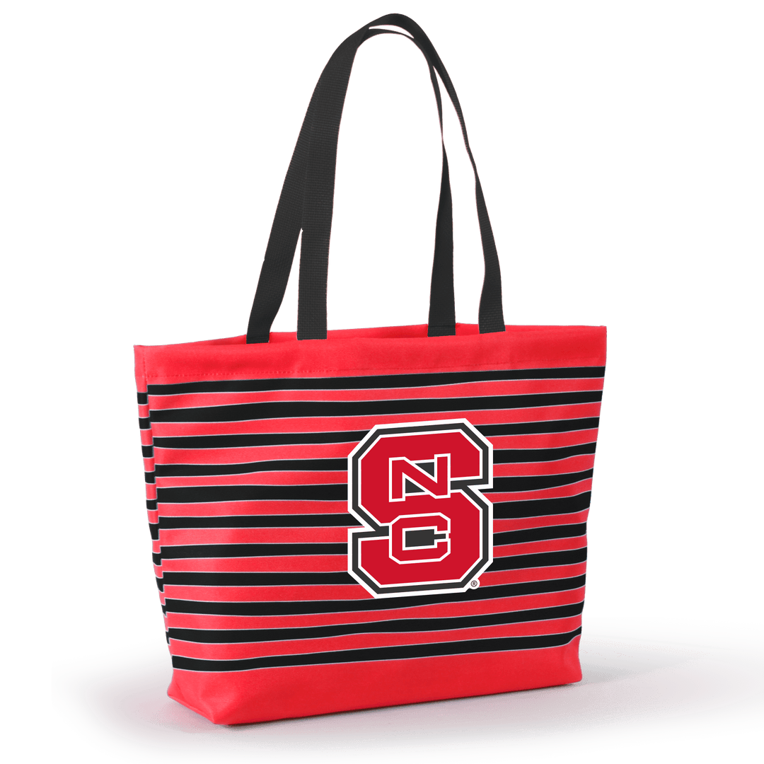 Desden Tote Default Value North Carolina State Tatum Tote Wavy Striped Tote  by Desden