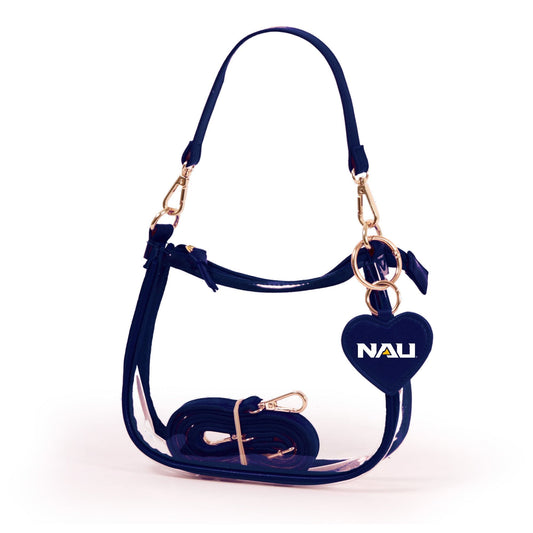 Northern Arizona Clara Clear Crossbody Purse, stadium-approved, officially licensed, by Desden