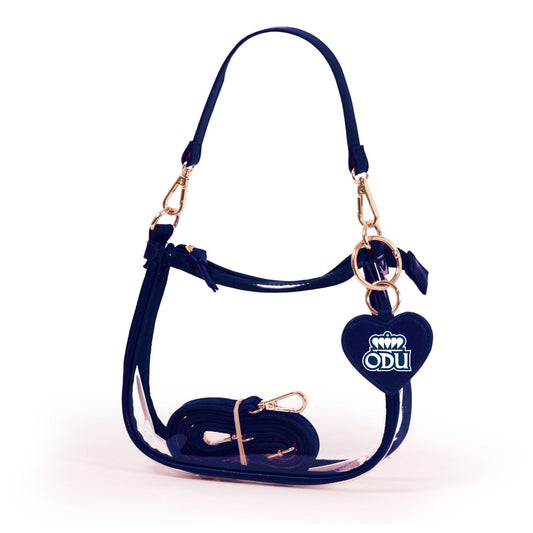 Old Dominion Clara Clear Crossbody Purse, stadium-approved, officially licensed, by Desden