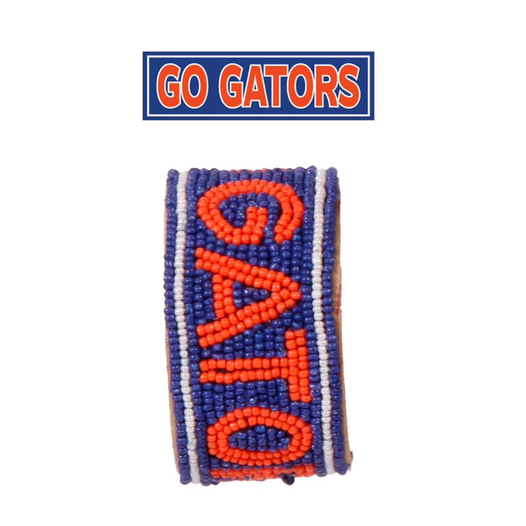 Desden Cuff Default Value PRE ORDER FOR SPRING DELIVERY 😀 Florida Go Gators Beaded Cuff in Royal and Orange by Desden