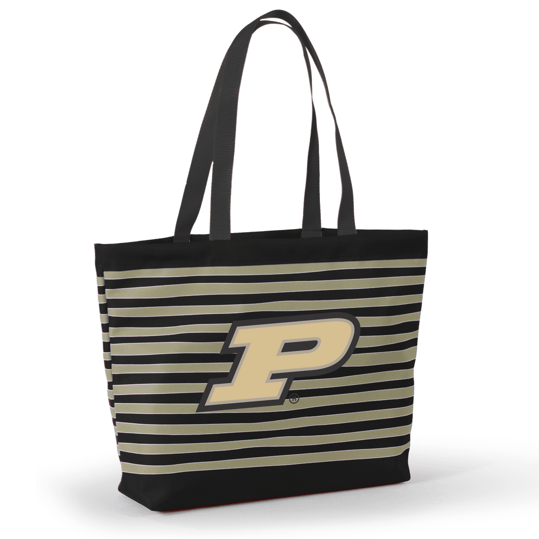 Desden Tote Default Value Purdue Tatum Tote Wavy Striped Tote  by Desden