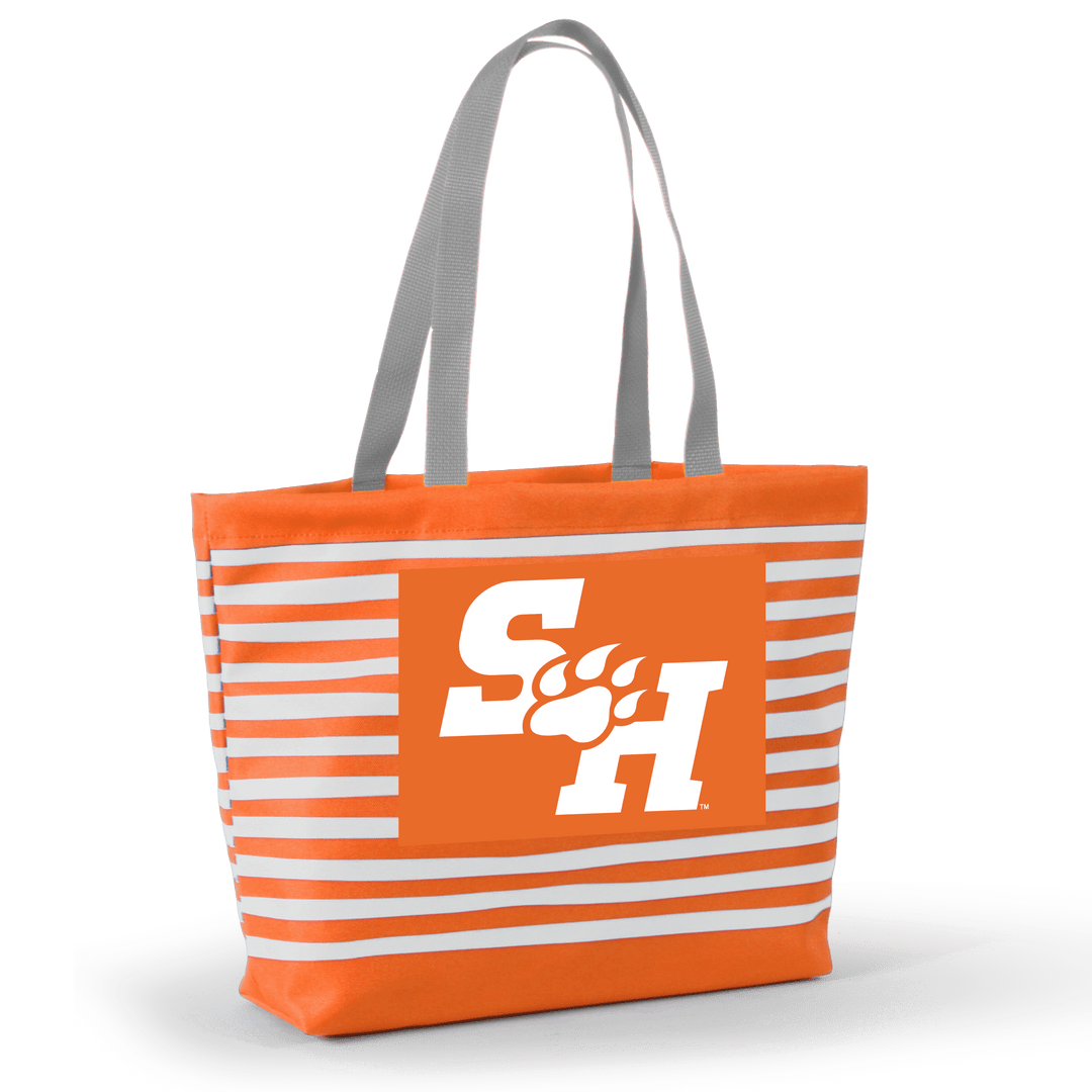 Desden Tote Default Value Sam Houston State Tatum Tote Wavy Striped Tote  by Desden