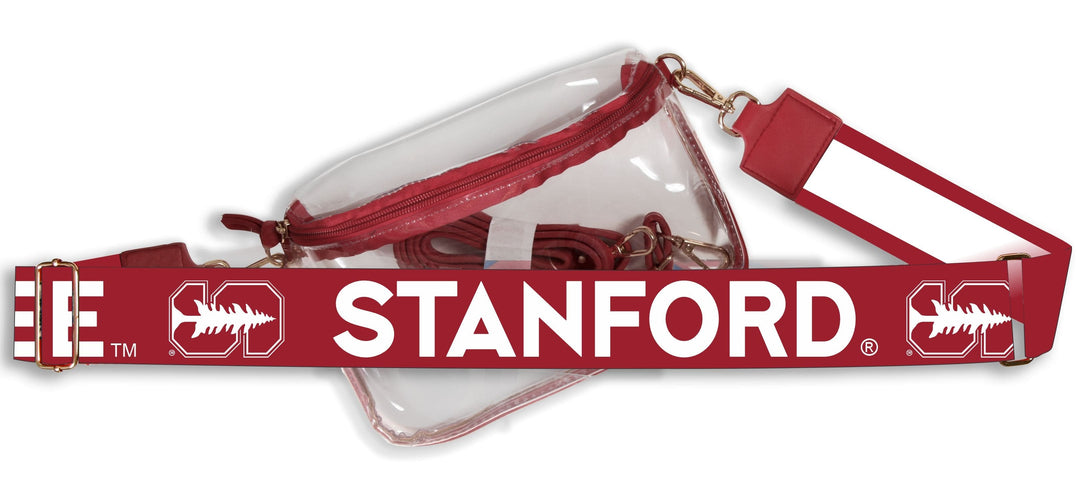 Desden Default Value Stanford  Hailey Clear Purse with Logo Strap by Desden