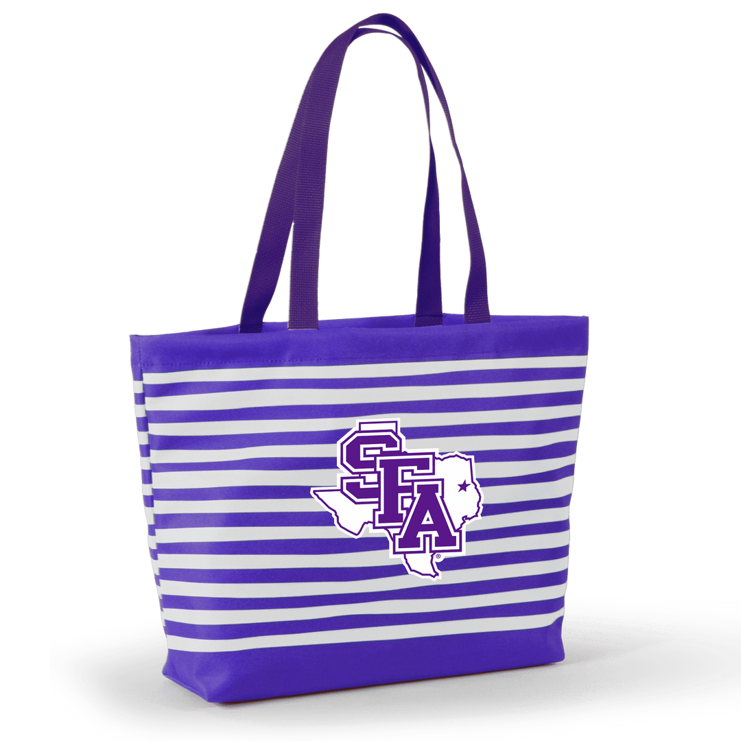Desden Tote Default Value Stephen F. Austin Tatum Tote Wavy Striped Tote  by Desden