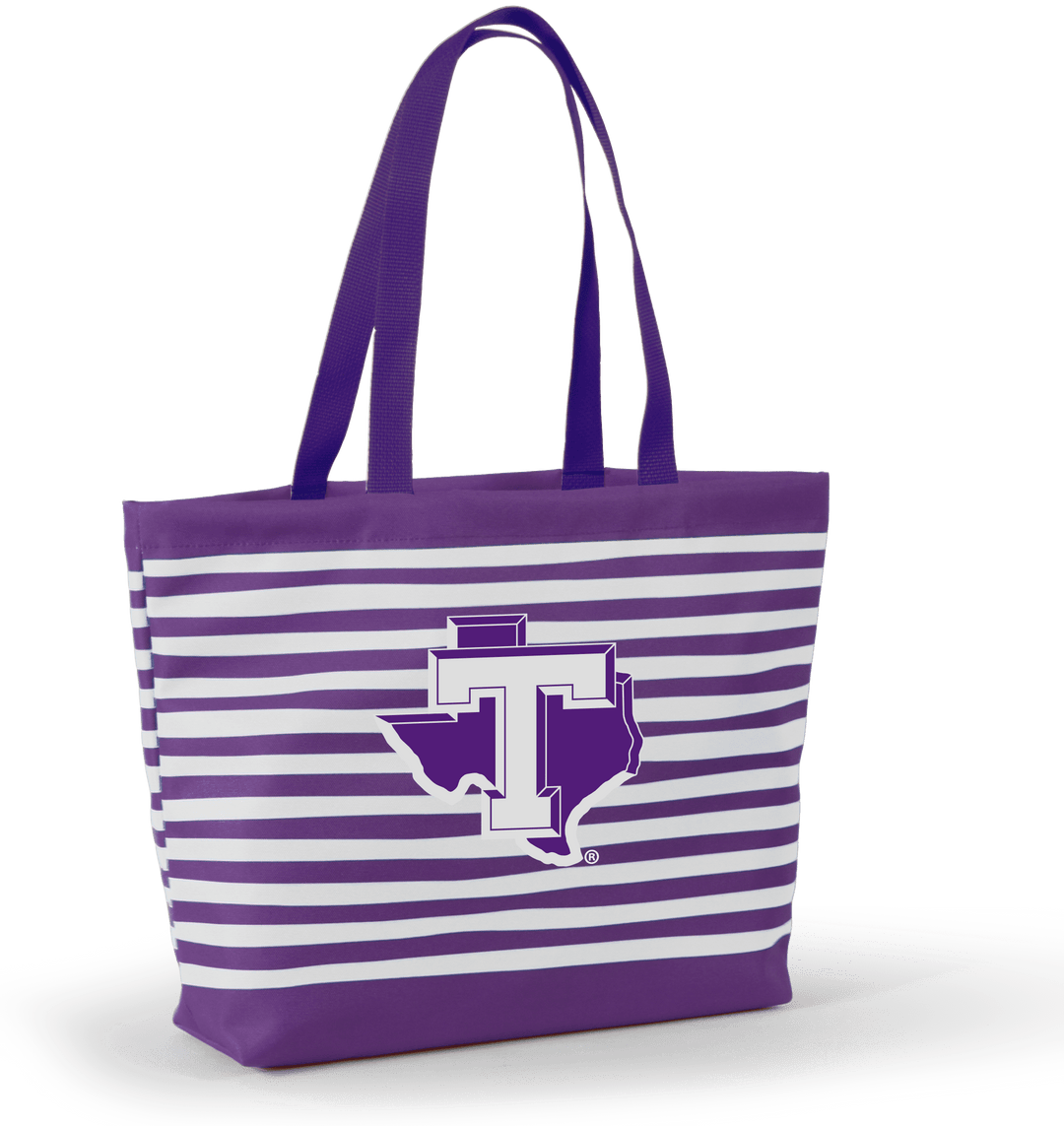 Desden Tote Default Value Tarleton State Tatum Tote Wavy Striped Tote  by Desden