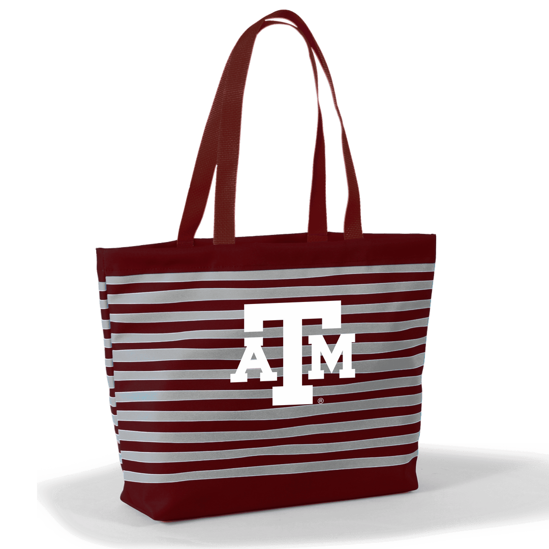 Desden Tote Default Value Texas A&M Tatum Tote Wavy Striped Tote  by Desden