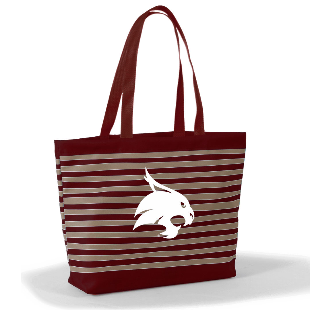 Desden Tote Default Value Texas State Tatum Tote Wavy Striped Tote  by Desden