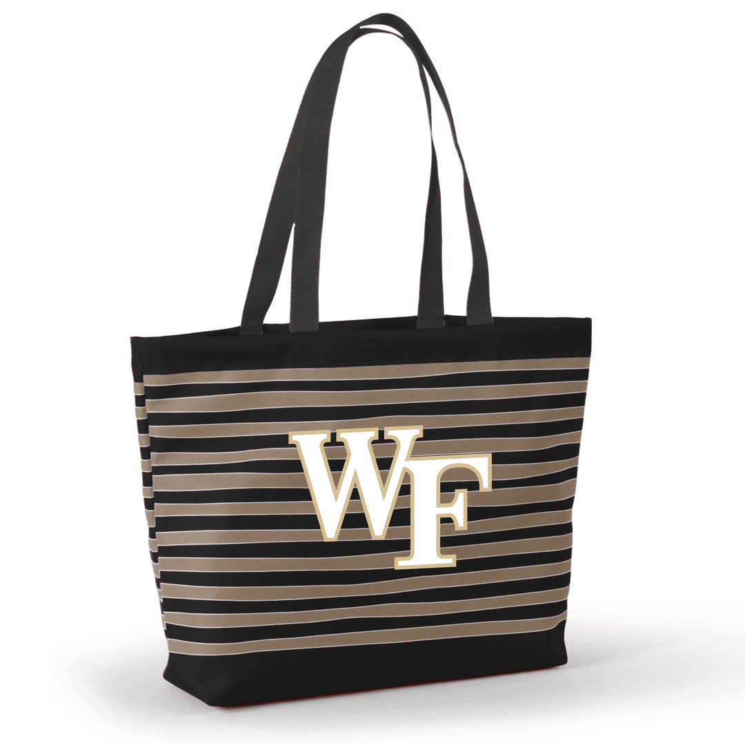 Desden Tote Default Value Wake Forest Tatum Tote Wavy Striped Tote  by Desden