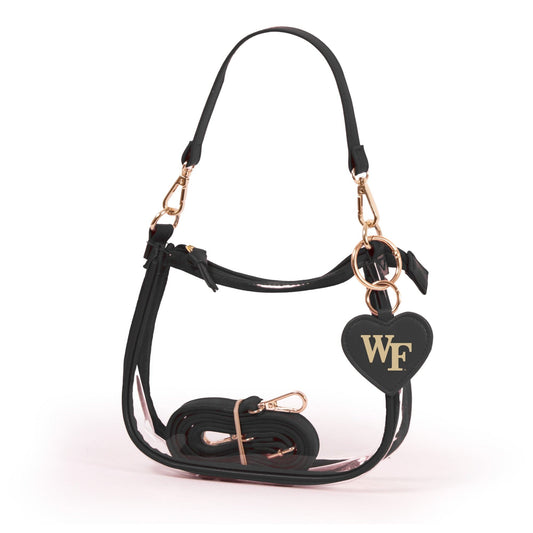 Wake Forest Clara Clear Crossbody Purse, stadium-approved, officially licensed, by Desden