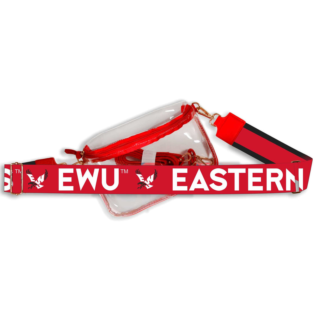 Desden Eastern Washington Hailey Clear Sling Bag with Logo Strap by Desden