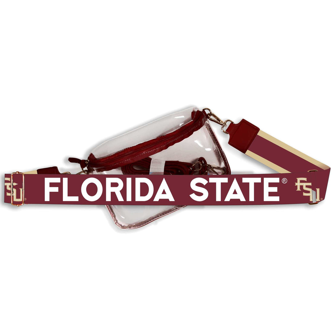 Desden Florida State Hailey Clear Sling Bag with Logo Strap by Desden