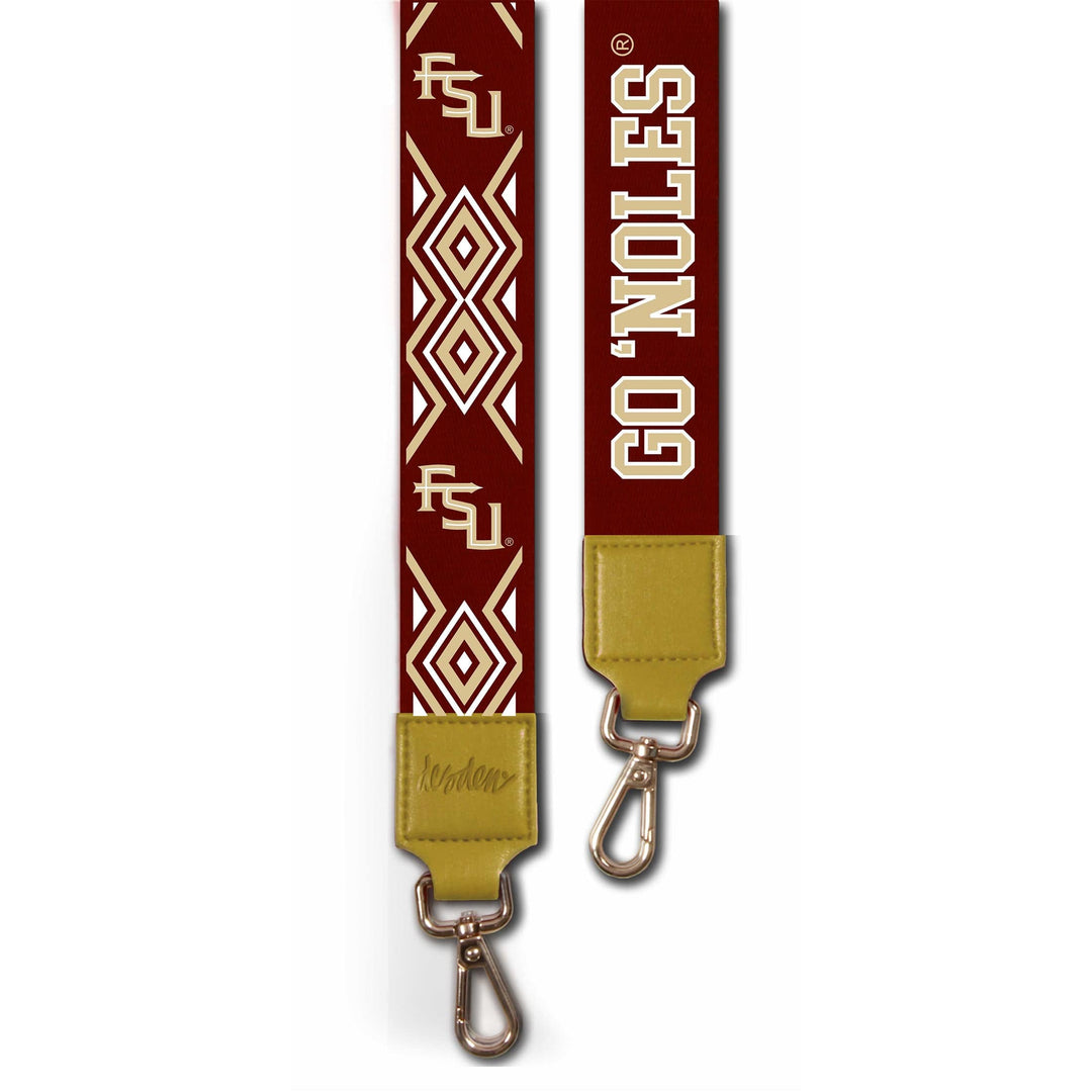 Desden Purse Strap Florida State purse strap in Garnet and Gold by Desden - 2" wide adjustable bag strap