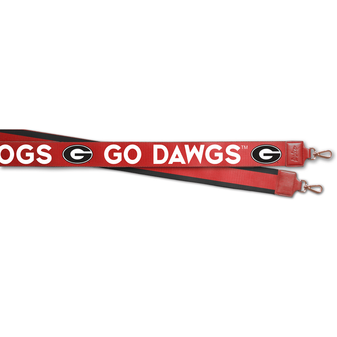 Desden Strap Georgia Purse Strap by Desden - 2" Wide UGA Bag Strap in Red and Black
