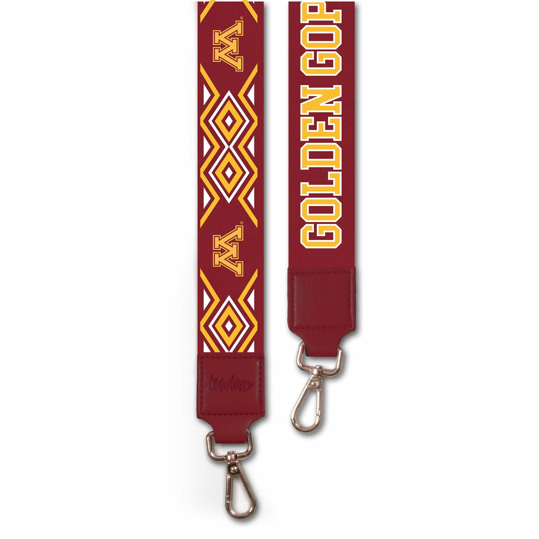 Desden Purse Strap Minnesota purse strap in Maroon and Gold by Desden
