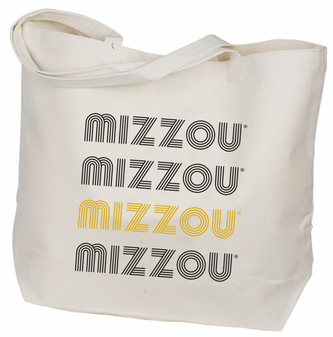Desden Tote Missouri Tigers Canvas Tote Bag - Natural Cotton Canvas USA Made Tote for Women