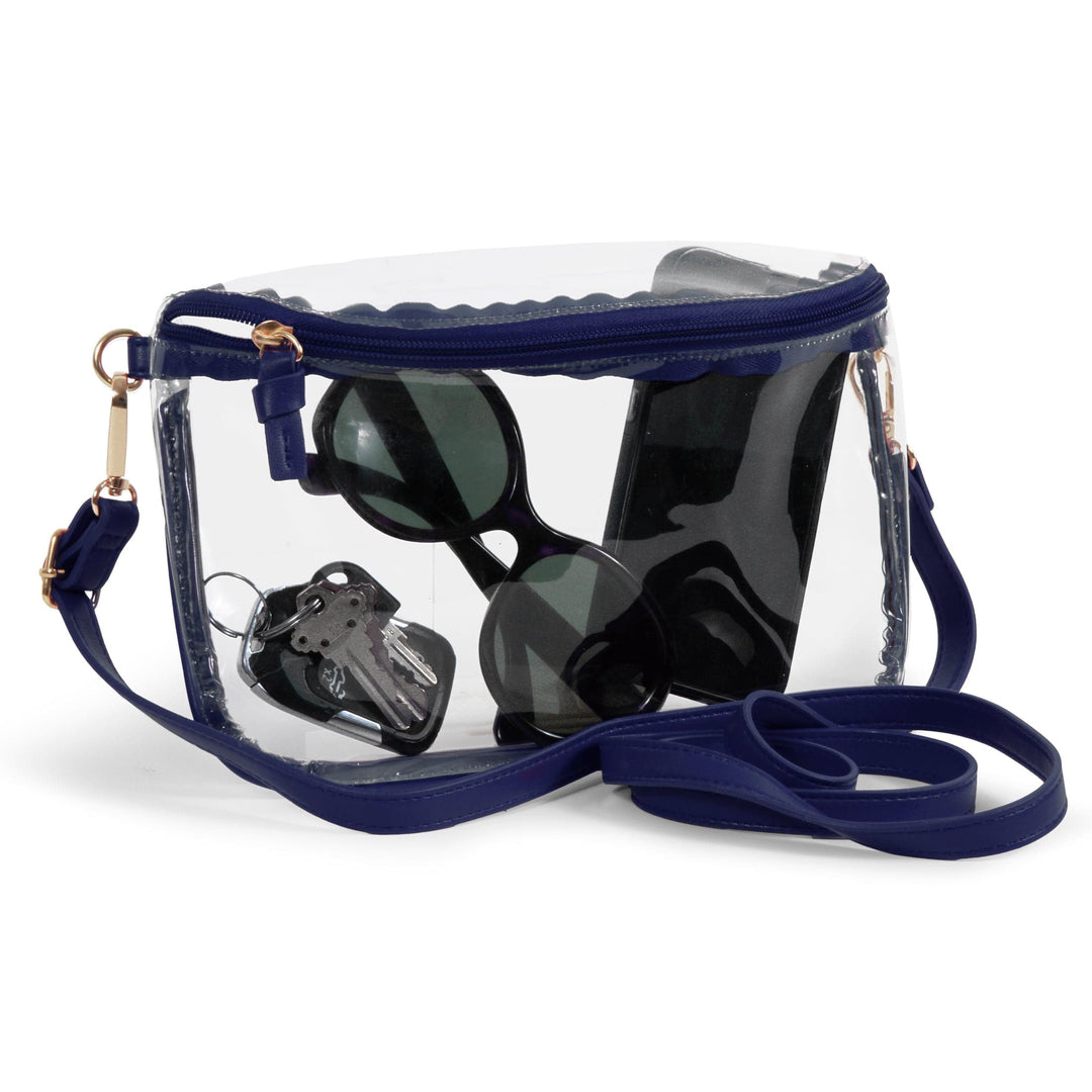 Desden Purse Navy Blue Clear Sling Purse by Desden