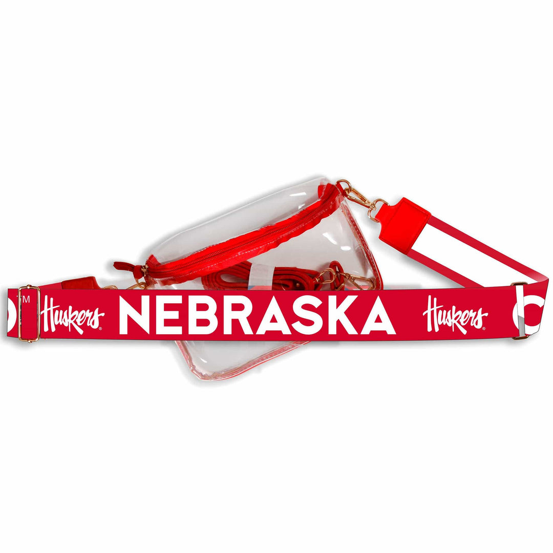 Desden Nebraska Hailey Clear Sling Bag with Logo Strap by Desden