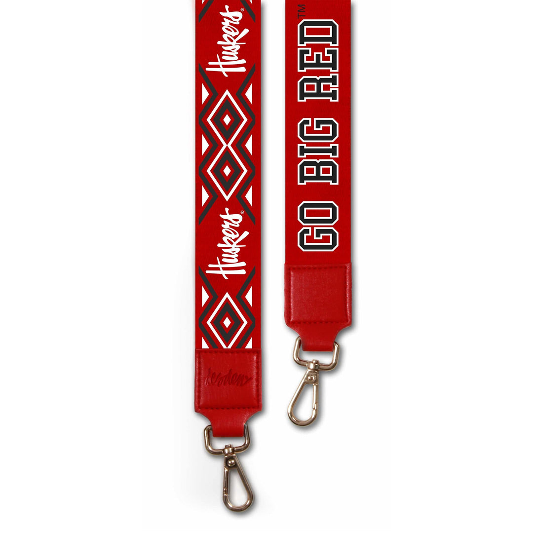 Desden Purse Strap Nebraska purse strap in Red and White by Desden