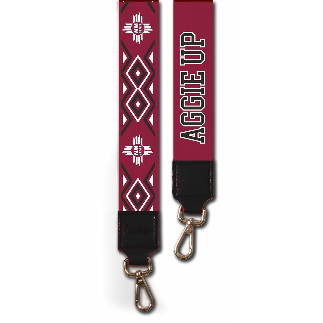 Desden Purse Strap New Mexico State purse strap in Crimson and White by Desden