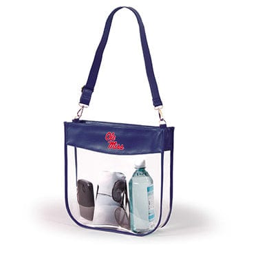 Desden Tote Ole Miss Large Clear Purse with Zipper  by Desden