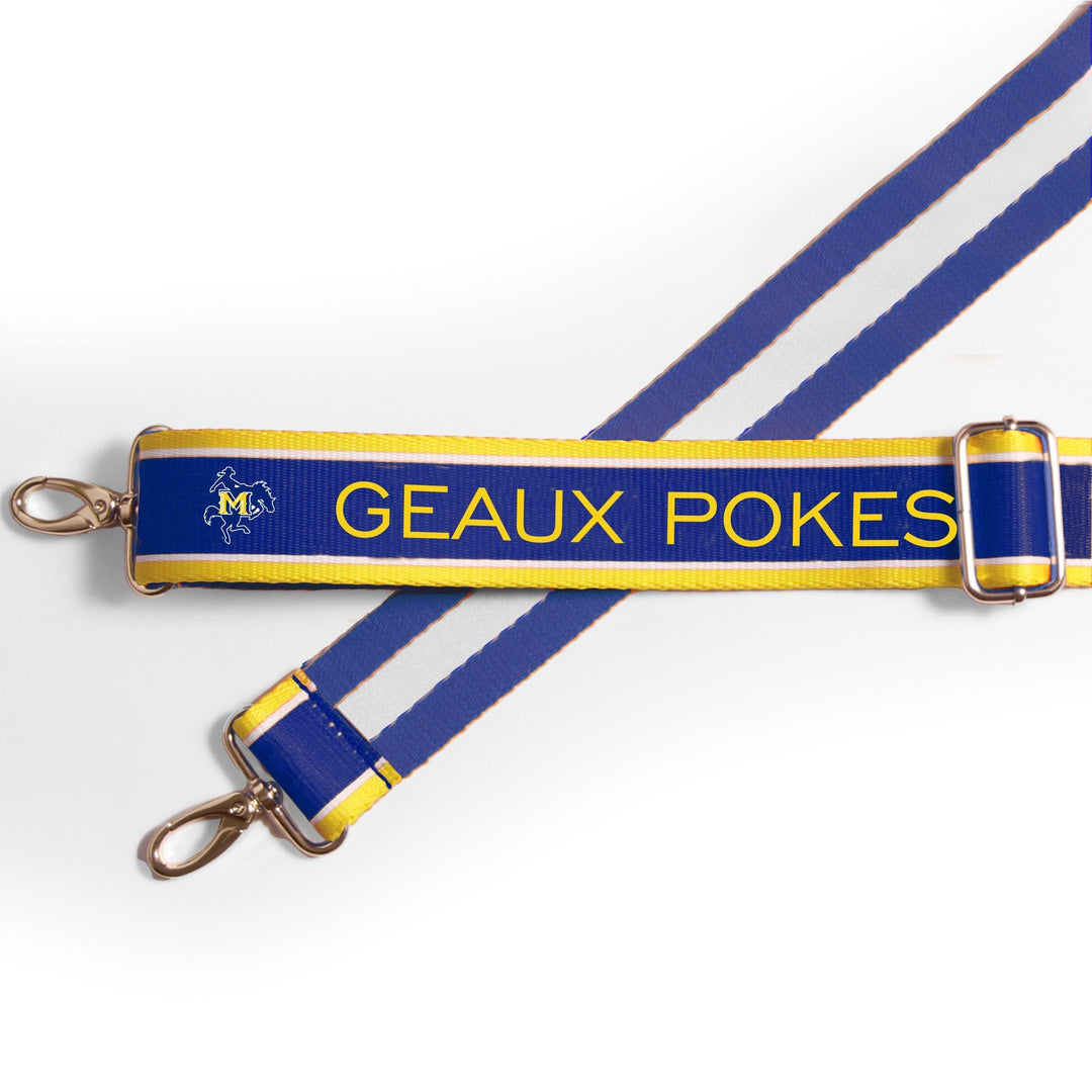 Desden Strap Patterned Shoulder Strap 1.5" - McNeese State
