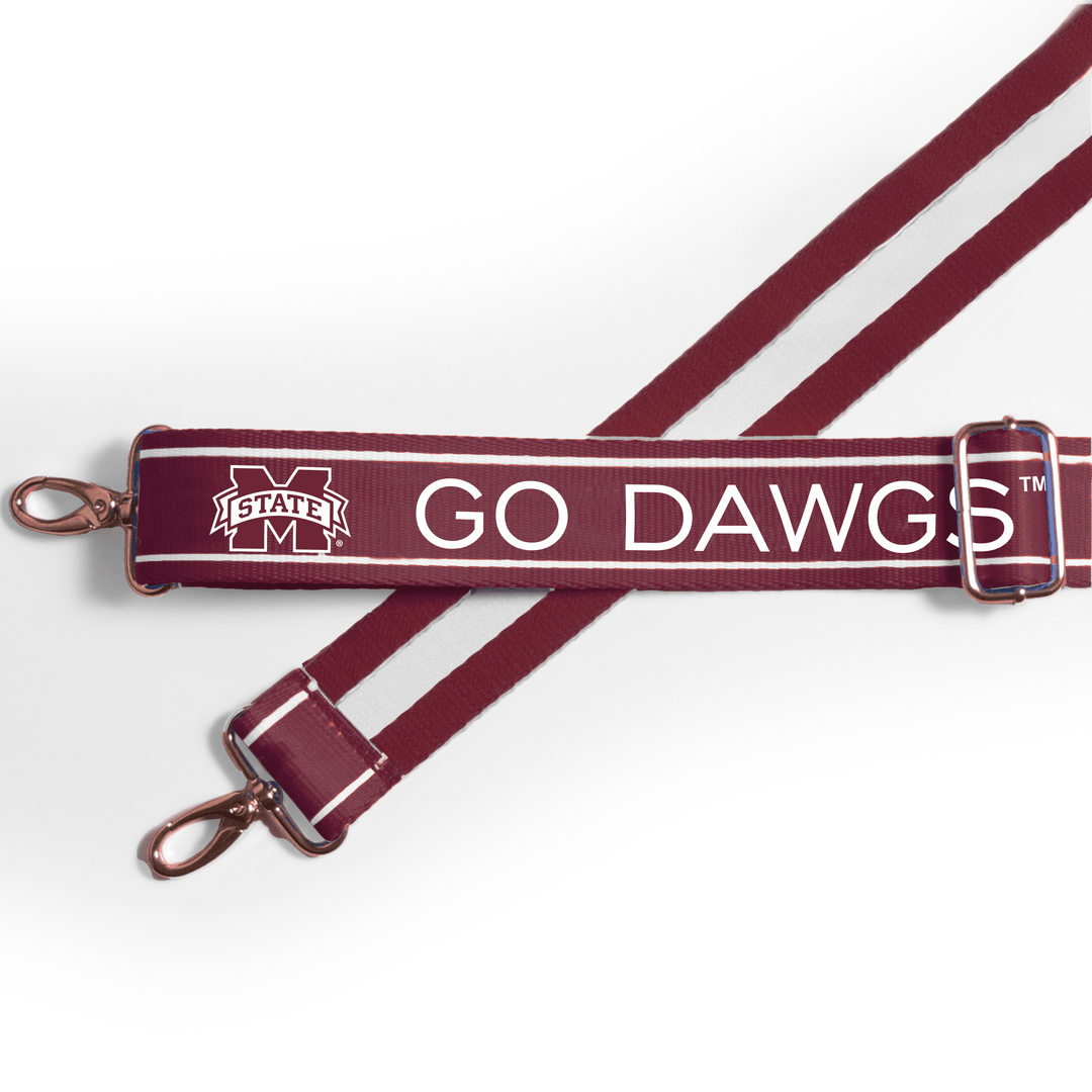Desden Strap Patterned Shoulder Strap 1.5" - Mississippi State