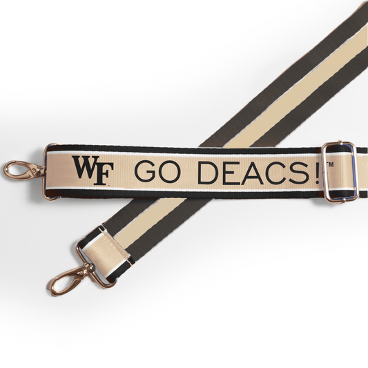 Wake Forest Demon Deacons officially licensed patterned purse strap by Desden