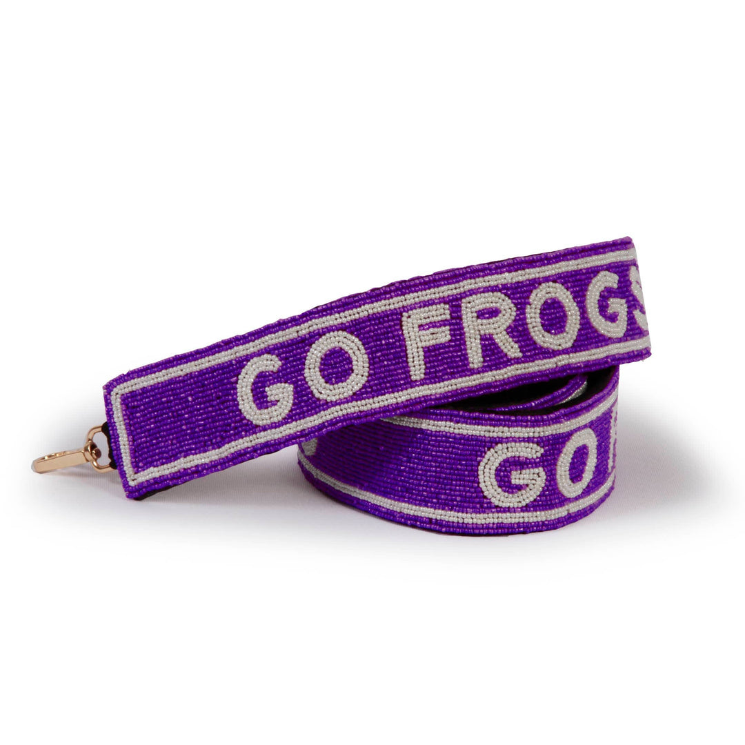 Desden Strap Beaded Purse Straps - TCU- Texas Christian