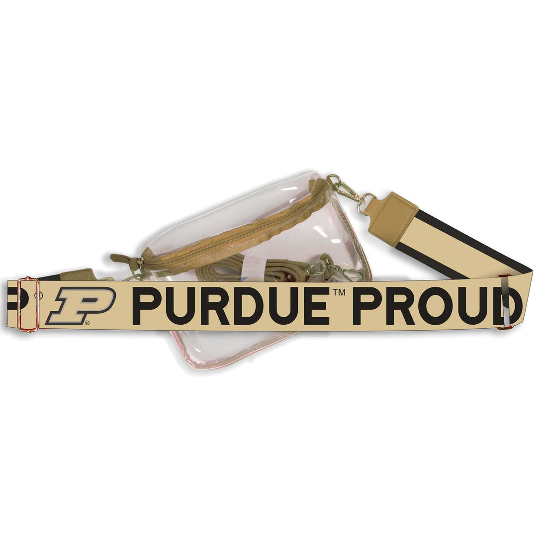 Desden Purdue Hailey Clear Sling Bag with Logo Strap by Desden