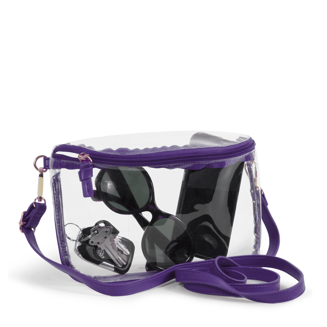 Desden Purse Purple Clear Sling Purse by Desden