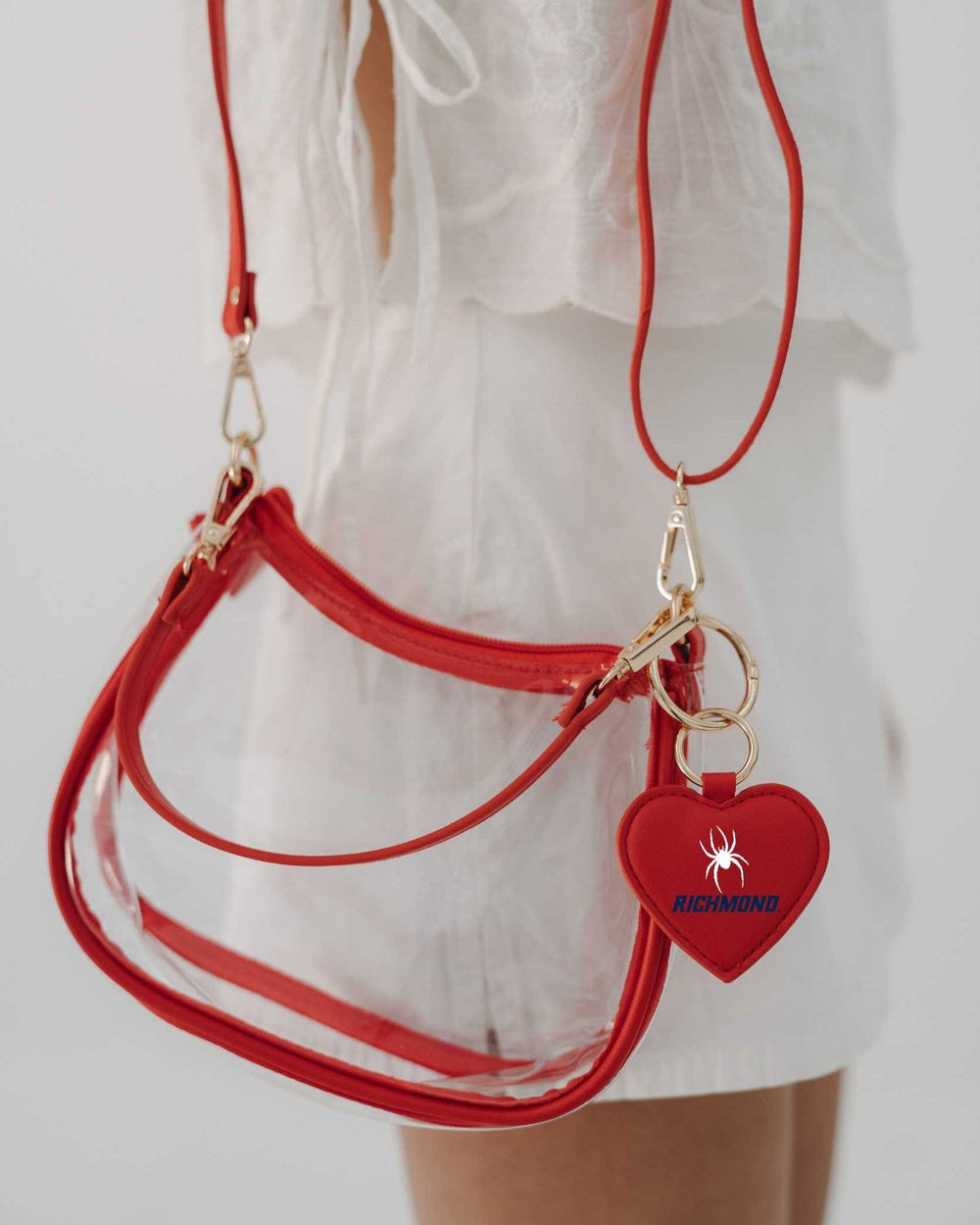 Desden Purse Richmond Spiders Clear Clara Purse with Heart Charm