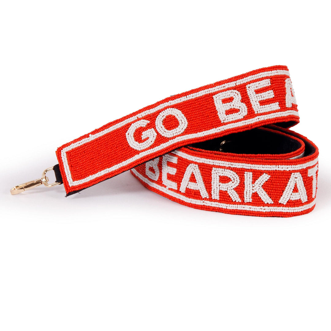 Desden Strap Sam Houston State Beaded Purse Strap in Orange and White by Desden