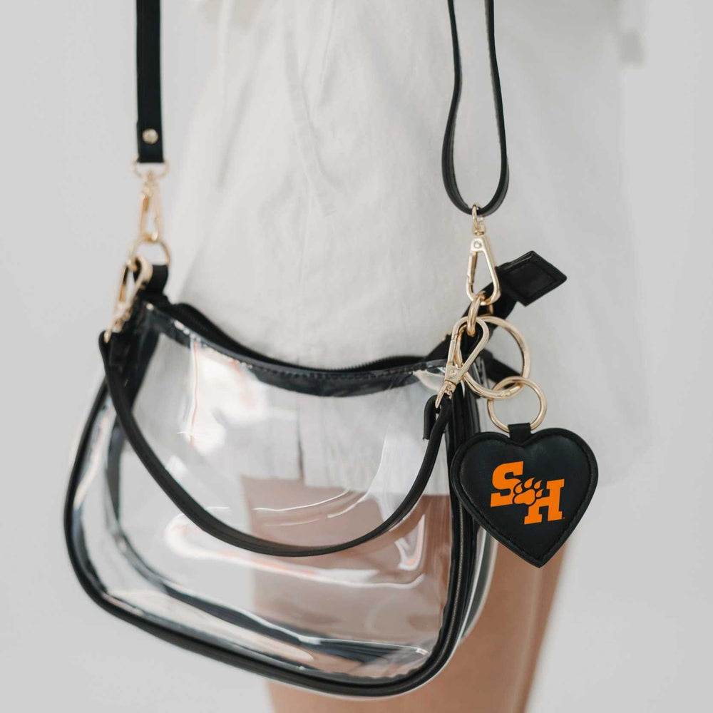 Desden Purse Sam Houston State Bearkats Clear Clara Purse with Heart Charm