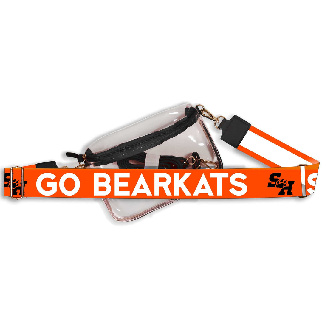 Desden Sam Houston State Hailey Clear Sling Bag with Logo Strap by Desden