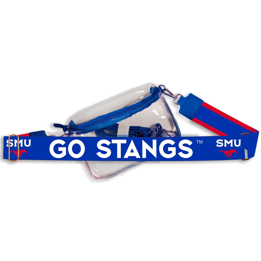 Desden SMU Hailey Clear Sling Bag with Logo Strap by Desden